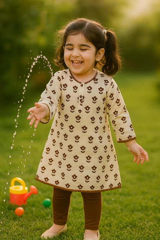 Cocoa bloom kurti