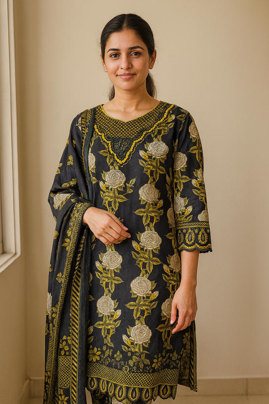 3 Piece Lawn Embroidered Suit